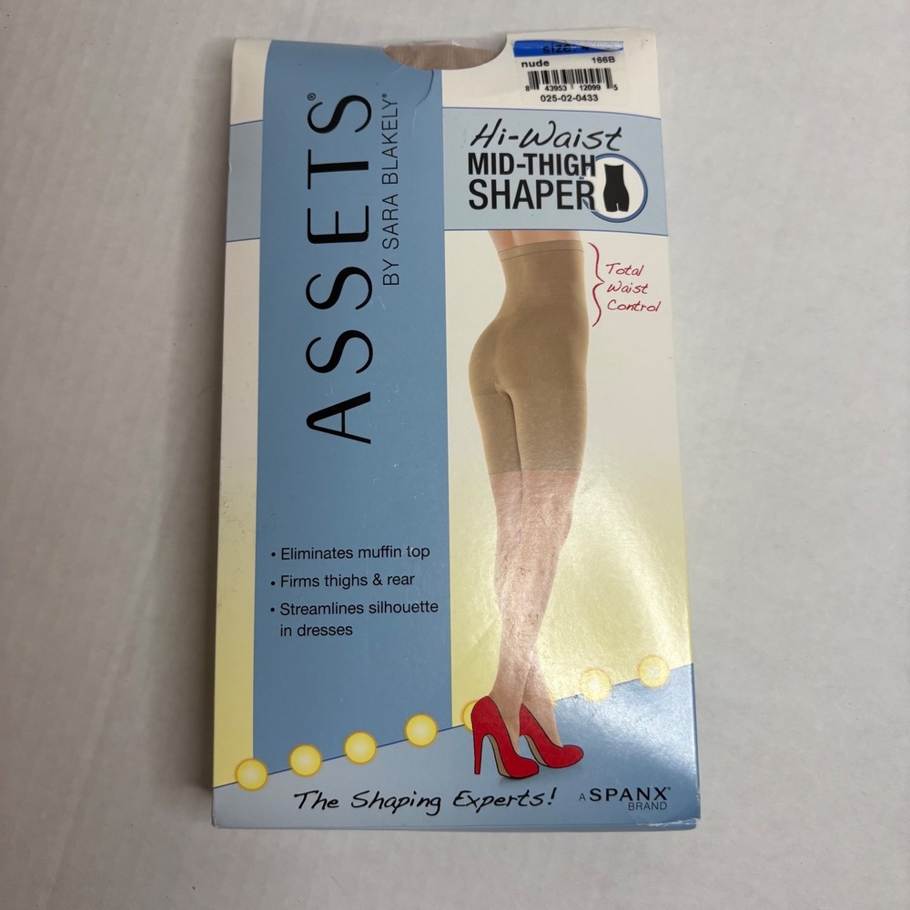 ASSETS by Sara Blakely Nude Hi-Waist Mid-Thigh Shaper‎ Size 4